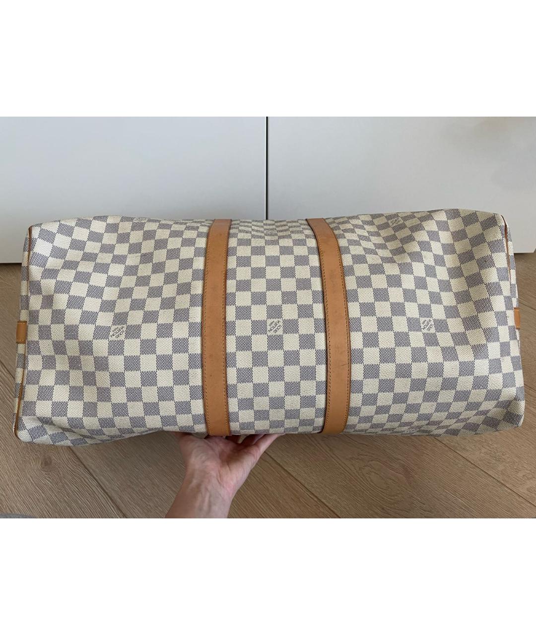 LOUIS VUITTON Белая дорожная/спортивная сумка, фото 4
