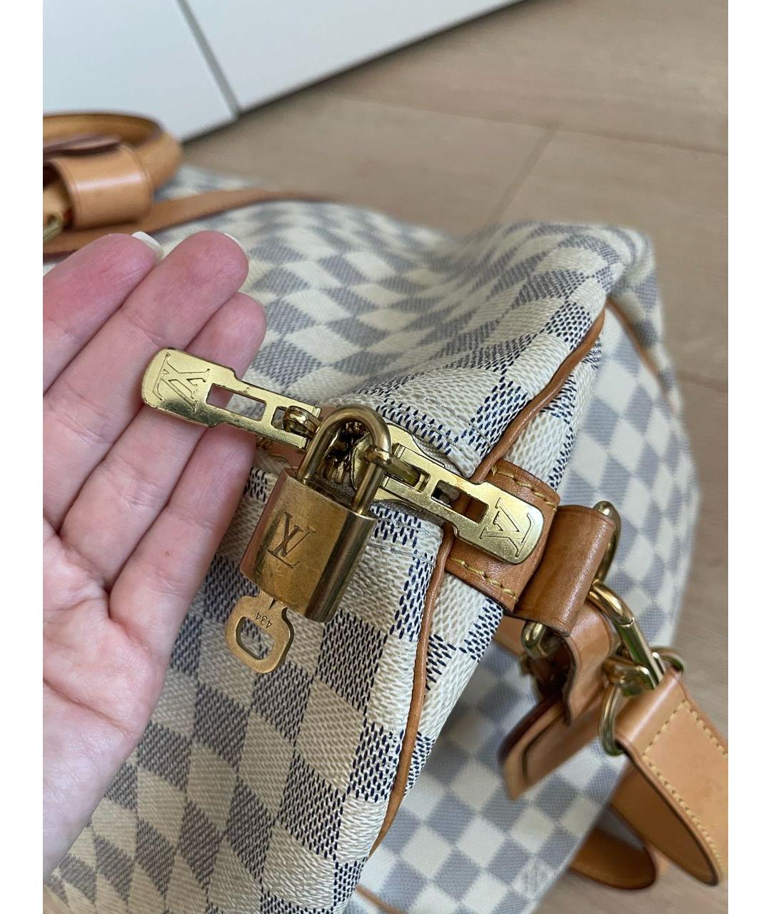 LOUIS VUITTON Белая дорожная/спортивная сумка, фото 3