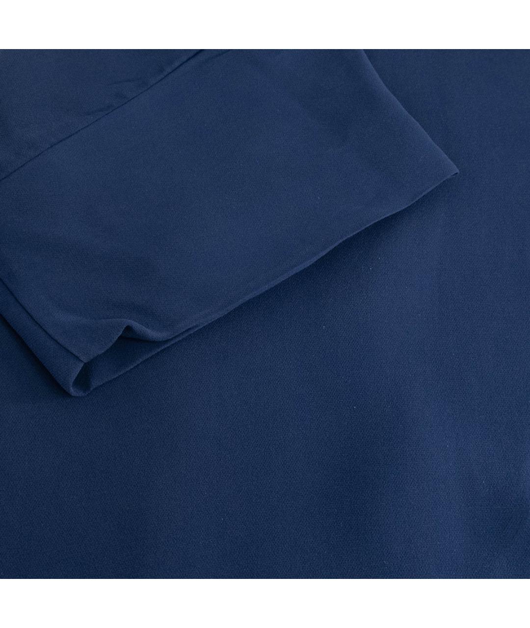 SPORTMAX Синяя шелковая блузы, фото 4