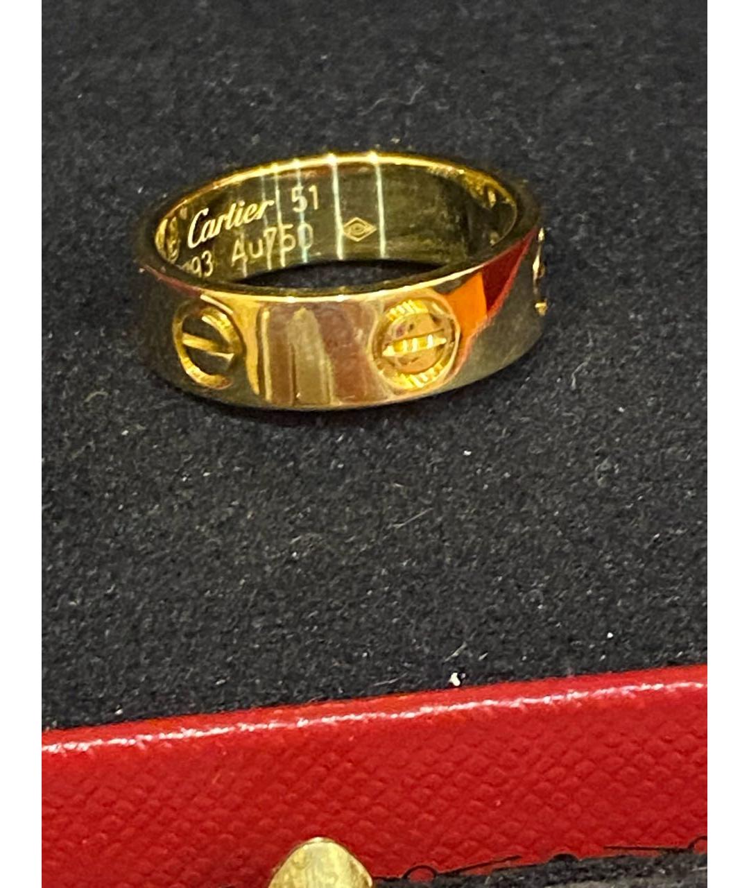 CARTIER Желтое кольцо из желтого золота, фото 3