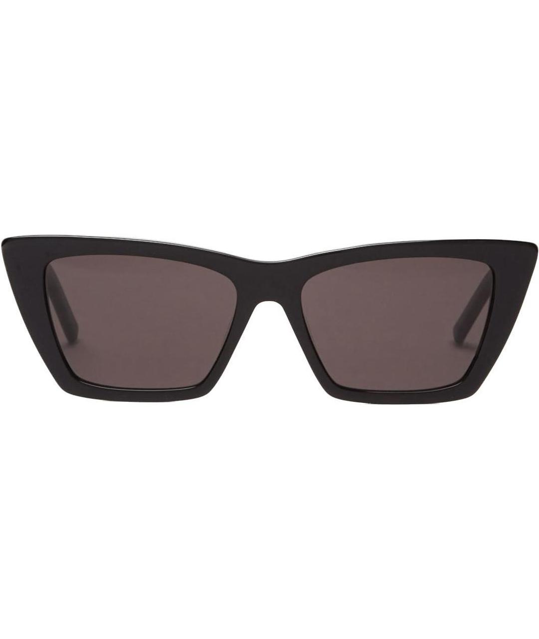 SAINT LAURENT Черные пластиковые солнцезащитные очки, фото 1