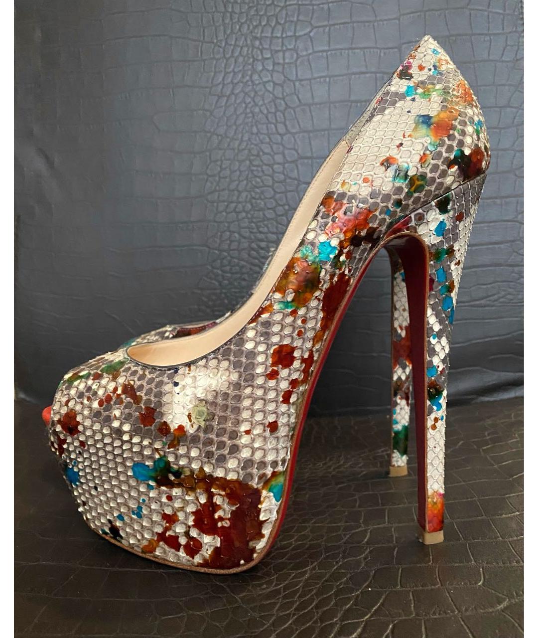 CHRISTIAN LOUBOUTIN Мульти туфли из экзотической кожи, фото 2