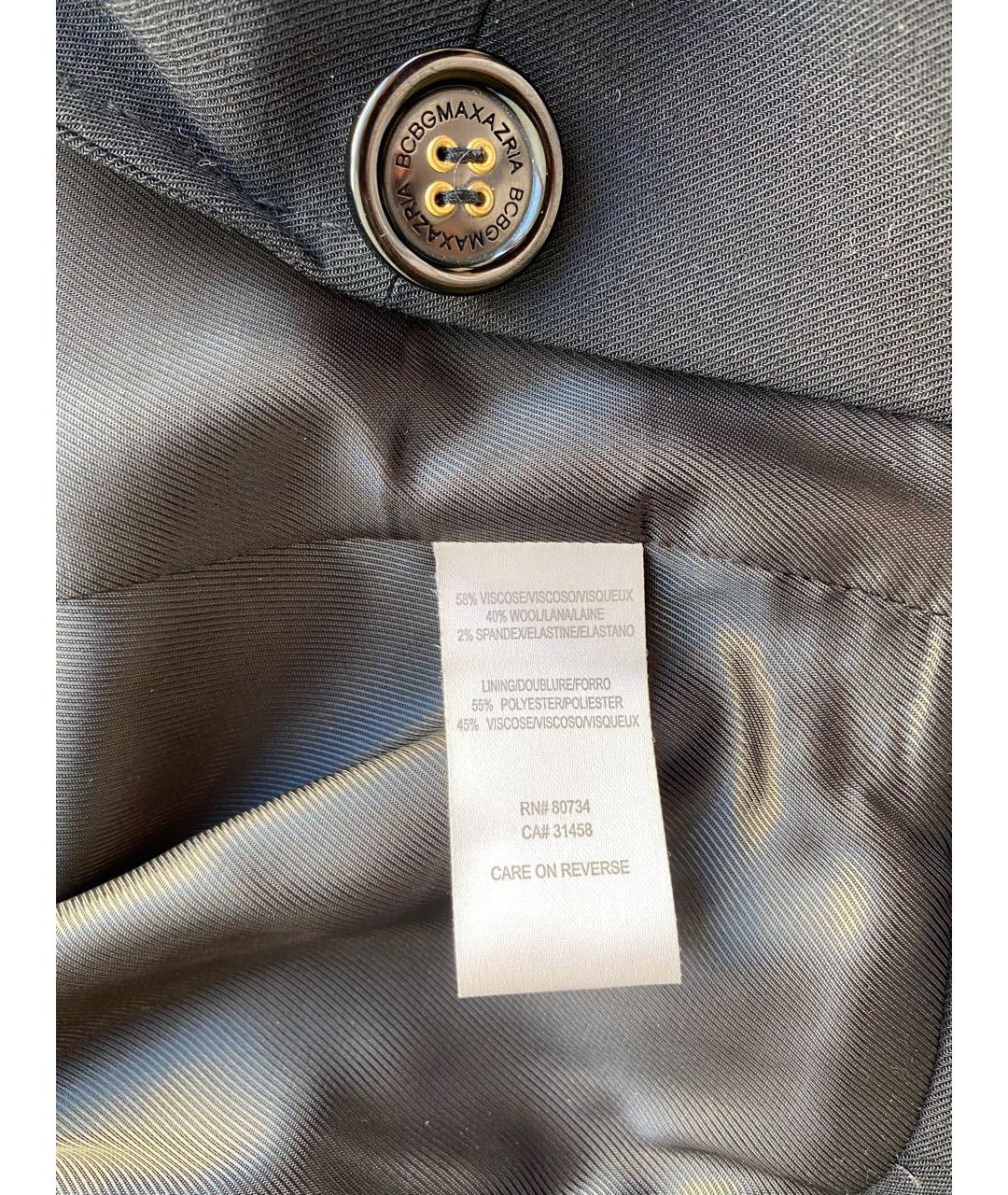 BCBG MAXAZRIA Черный вискозный жакет/пиджак, фото 6