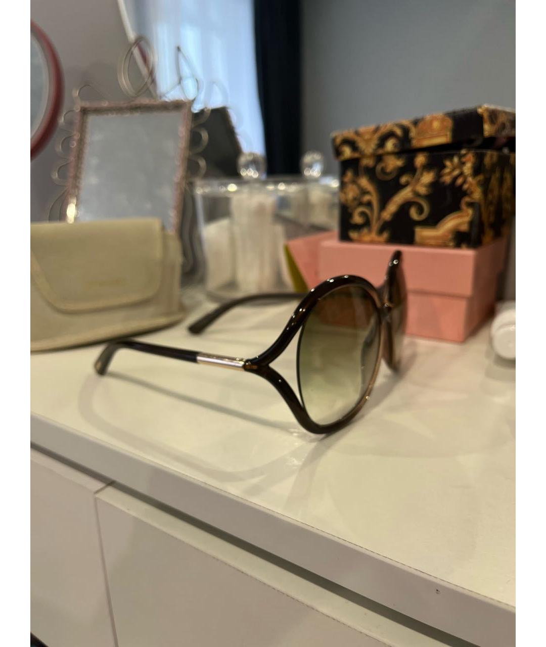 TOM FORD Коричневые солнцезащитные очки, фото 2