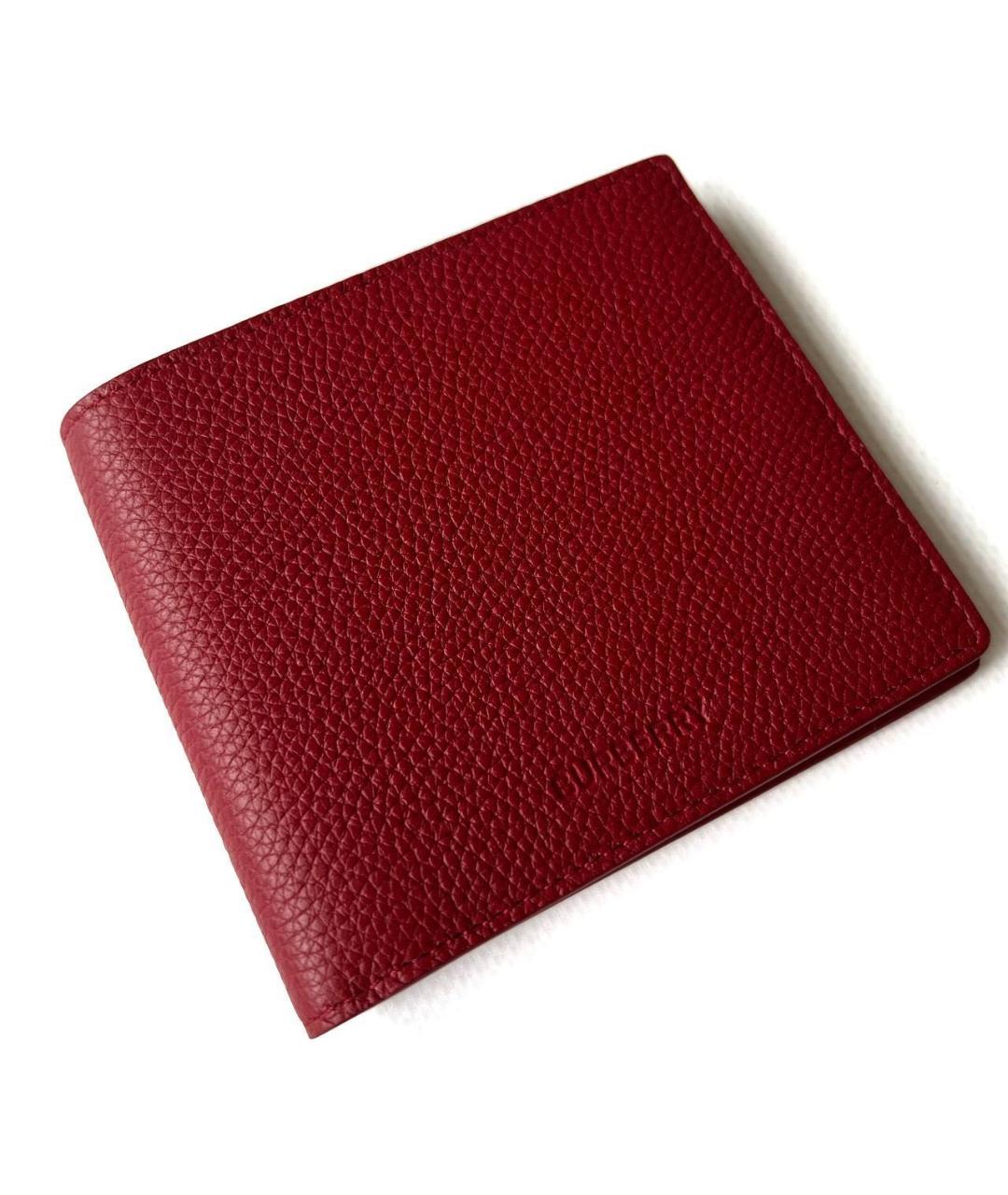 BURBERRY Красный кожаный кошелек, фото 8