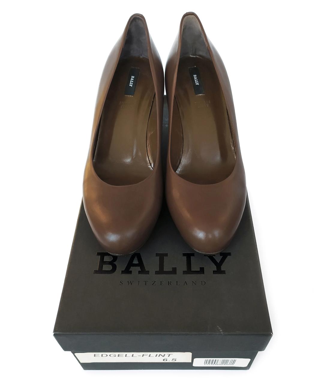 BALLY Коричневые кожаные туфли, фото 6