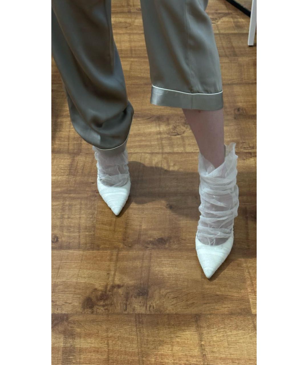 JIMMY CHOO Белые кожаные туфли, фото 7