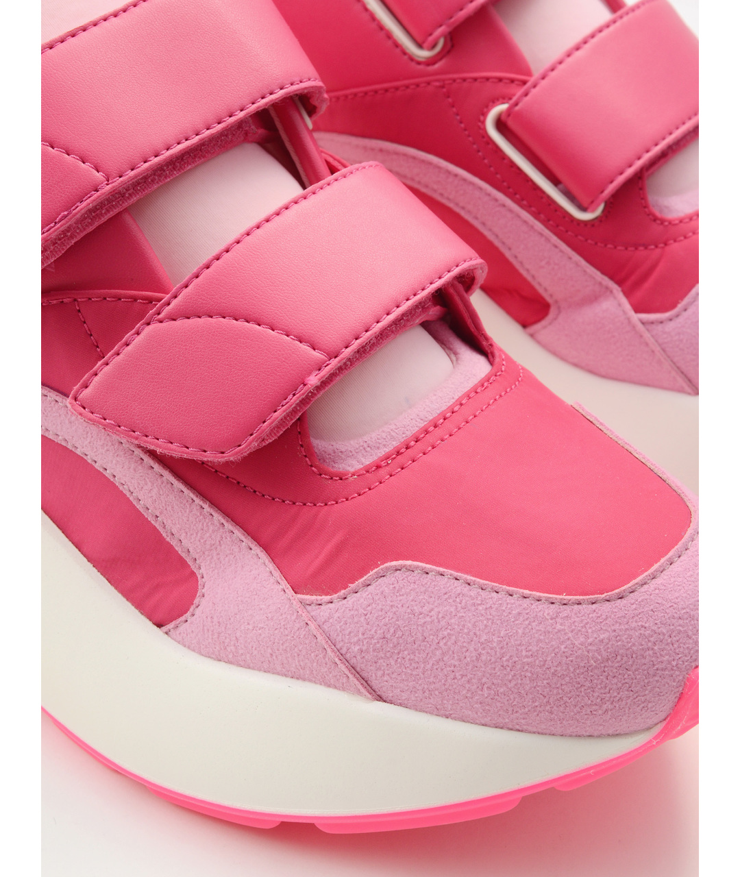STELLA MCCARTNEY Розовые текстильные кроссовки, фото 4