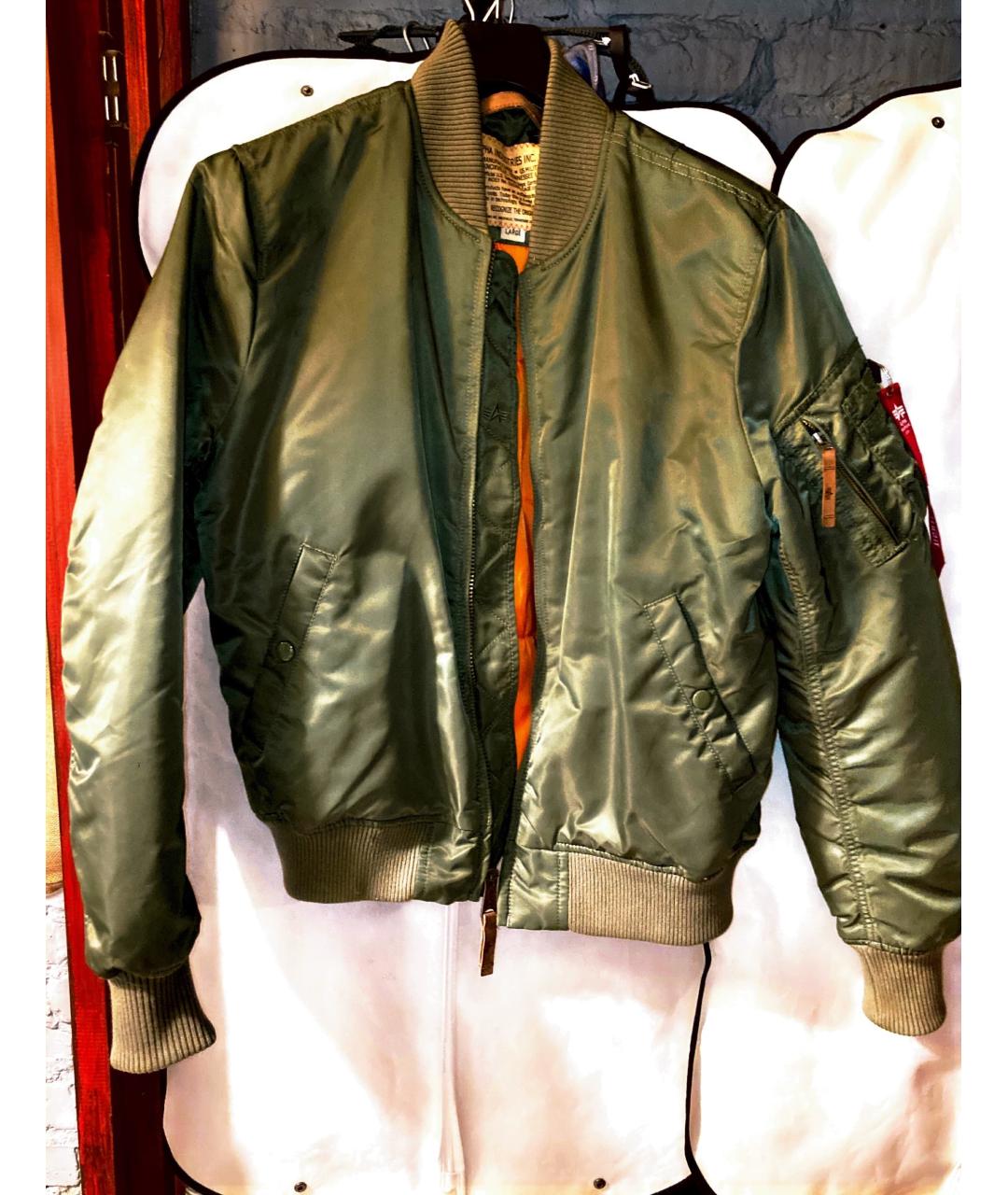 ALPHA INDUSTRIES Зеленая куртка, фото 4