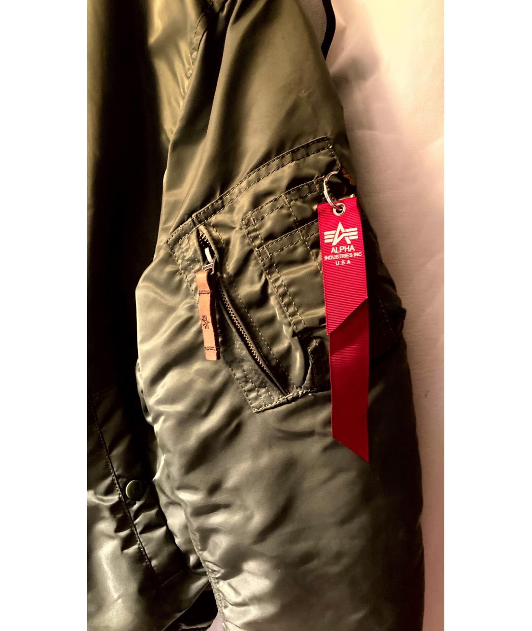 ALPHA INDUSTRIES Зеленая куртка, фото 3