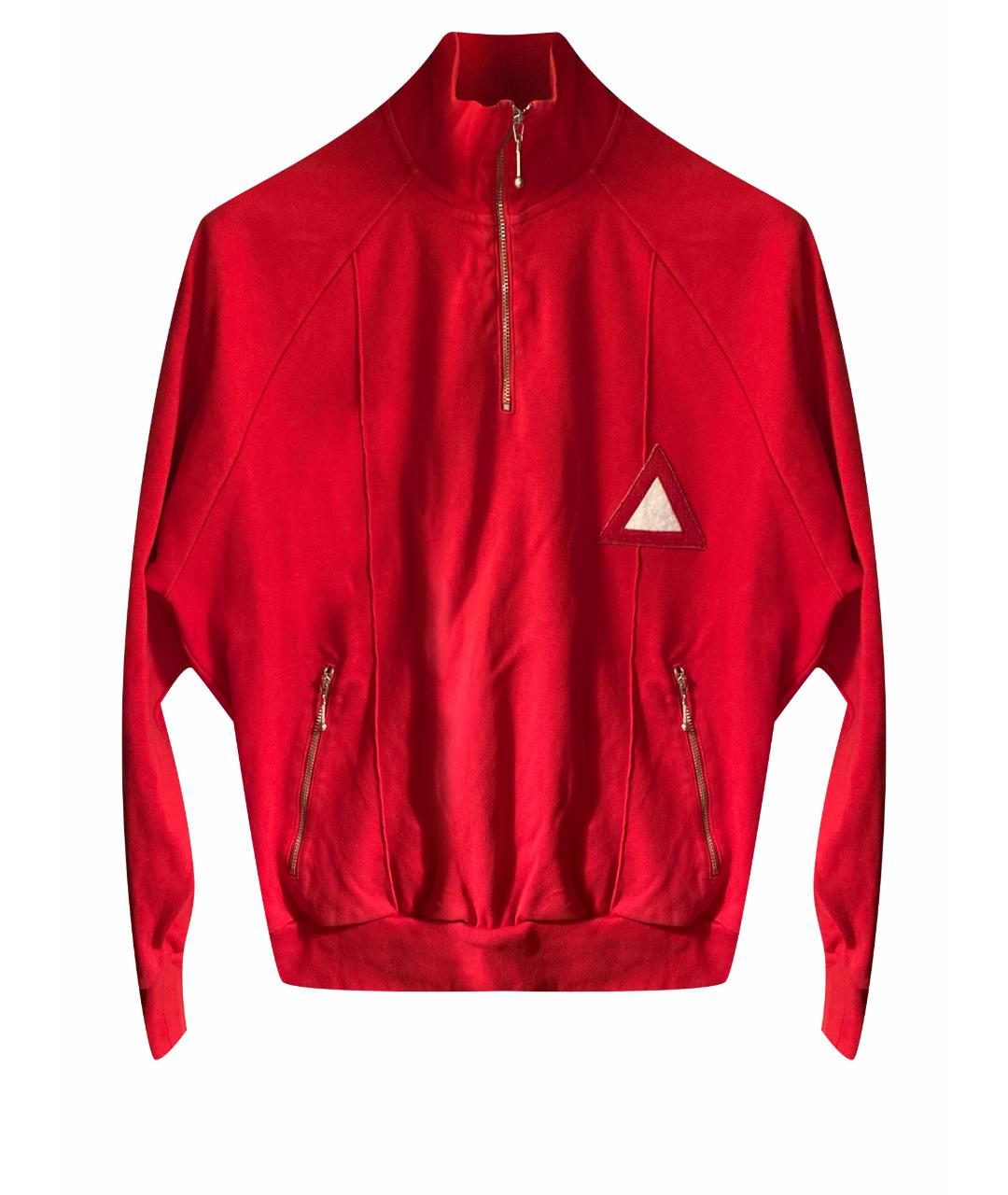 DIESEL Красная хлопковая спортивная куртка, фото 1