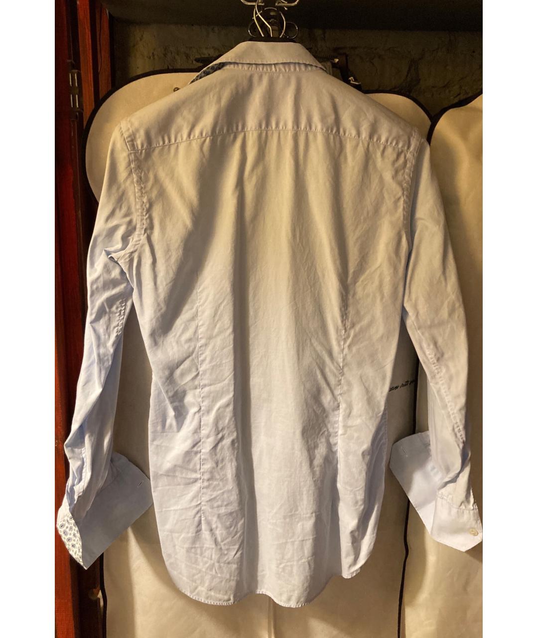 ETRO Бирюзовая хлопковая кэжуал рубашка, фото 2