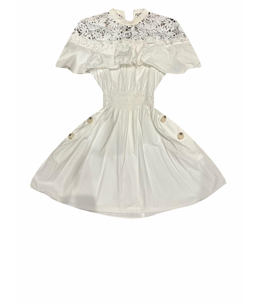 SELF-PORTRAIT Белое хлопковое платье, фото 1