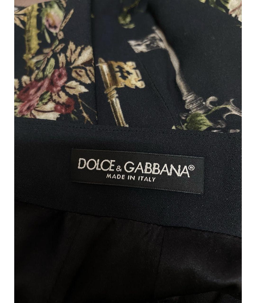 DOLCE&GABBANA Мульти вискозная юбка миди, фото 2