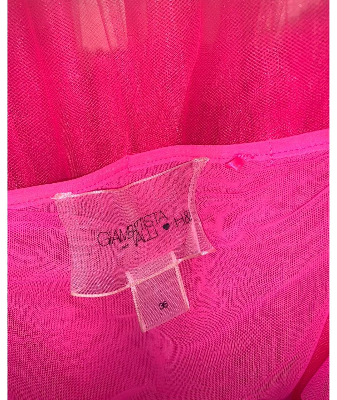 GIAMBATTISTA VALLI Розовое полиэстеровое вечернее платье, фото 2