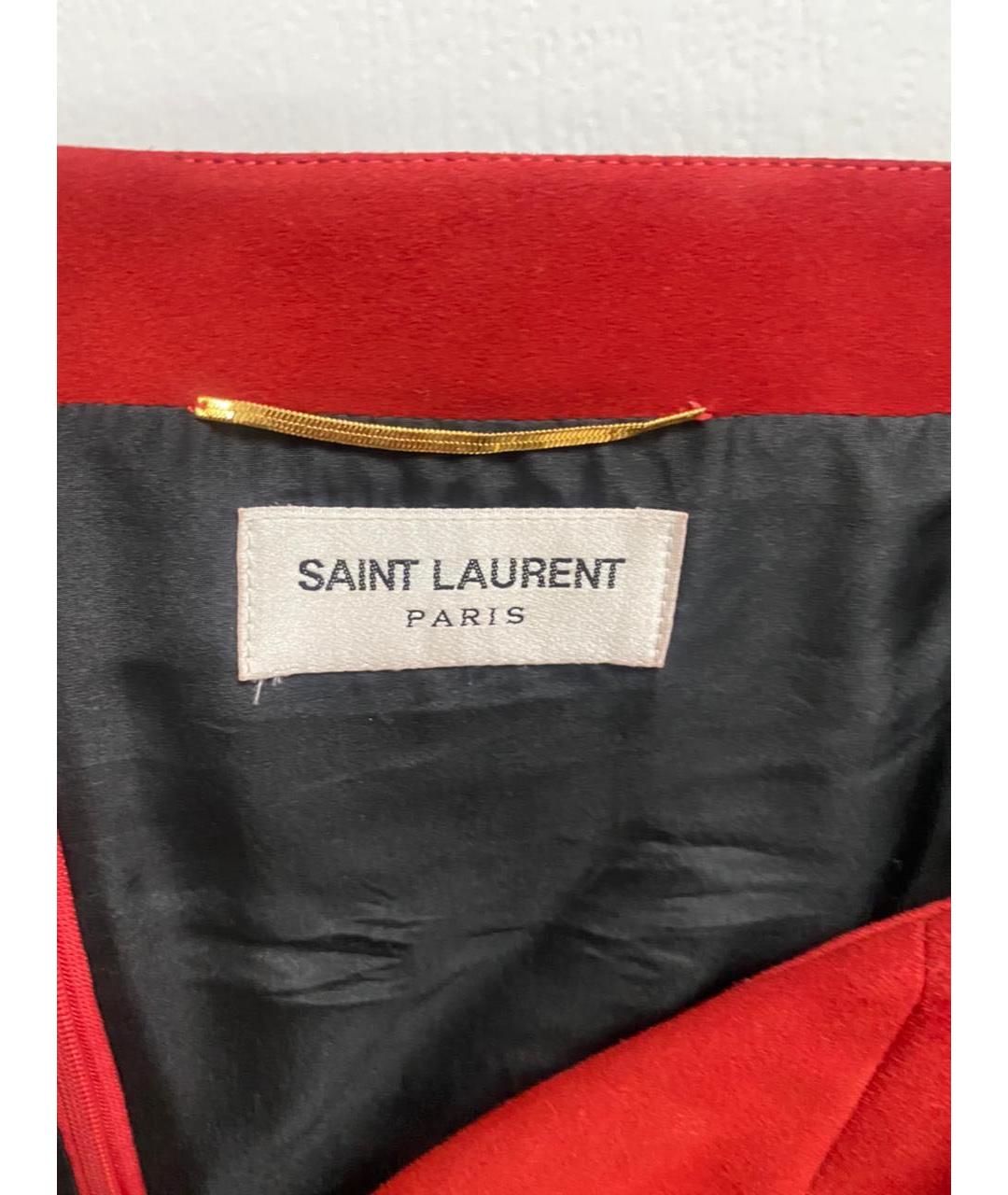 SAINT LAURENT Красная хлопковая блузы, фото 3