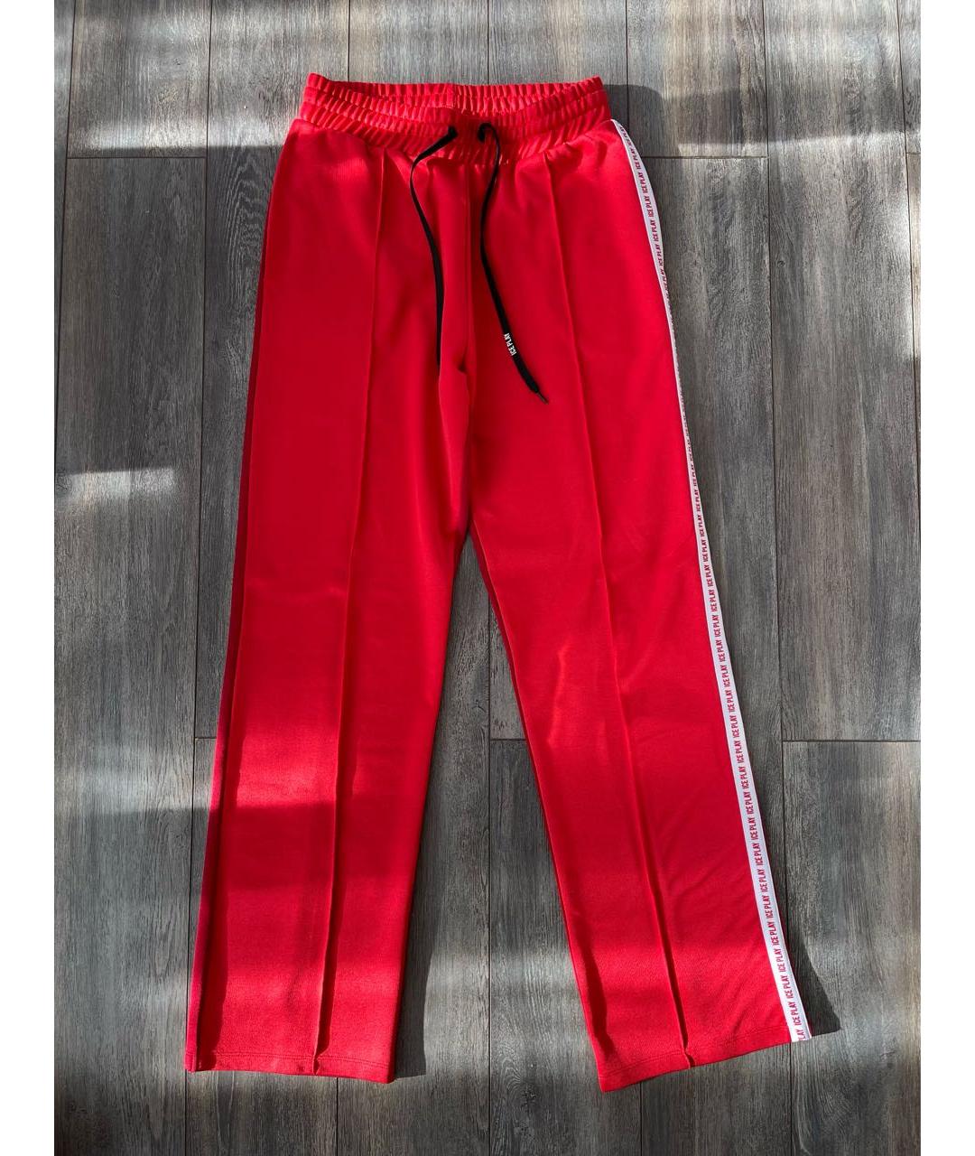 ICE PLAY Красные хлопко-эластановые спортивные брюки и шорты, фото 6