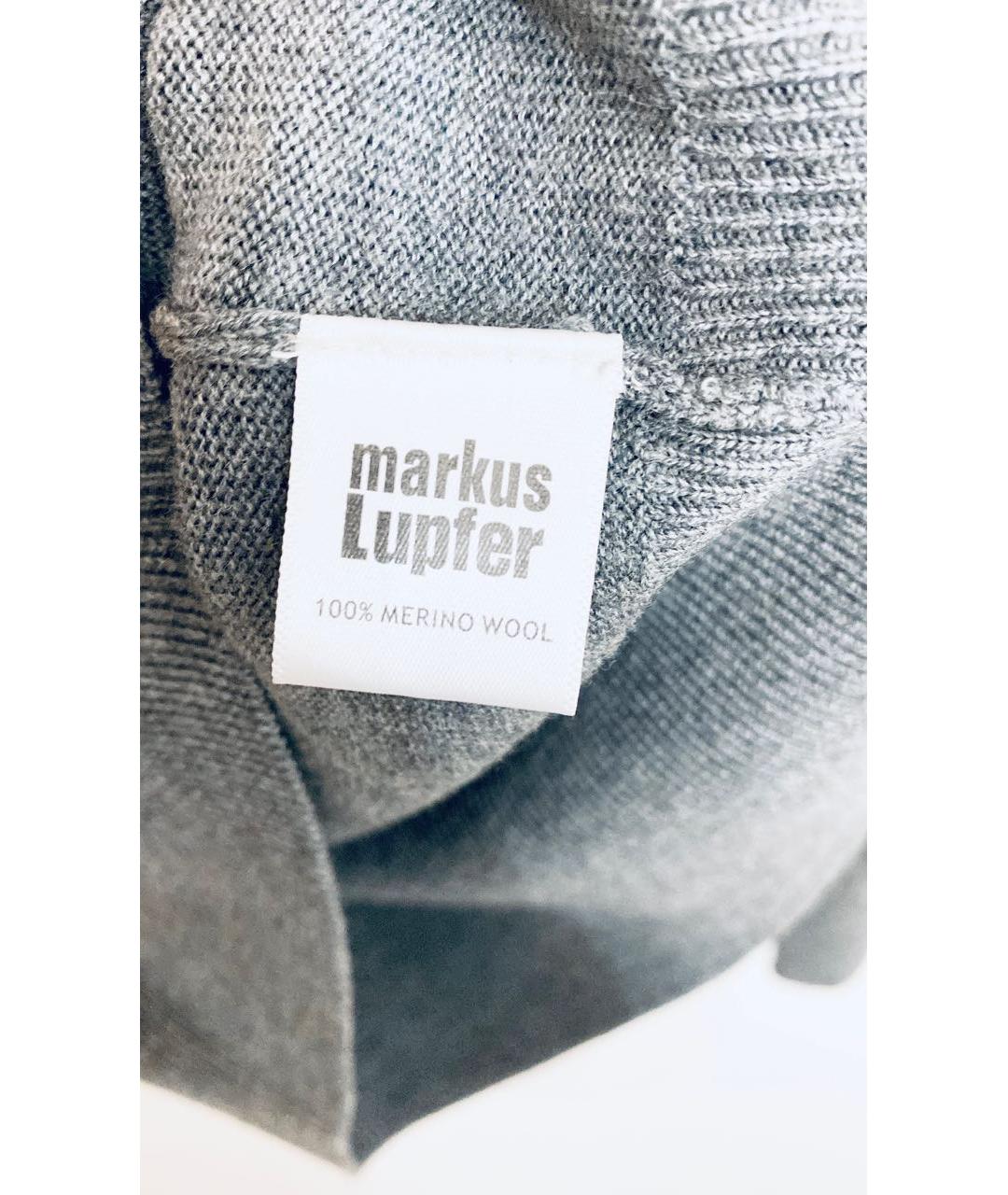 MARKUS LUPFER Серый шерстяной джемпер / свитер, фото 4