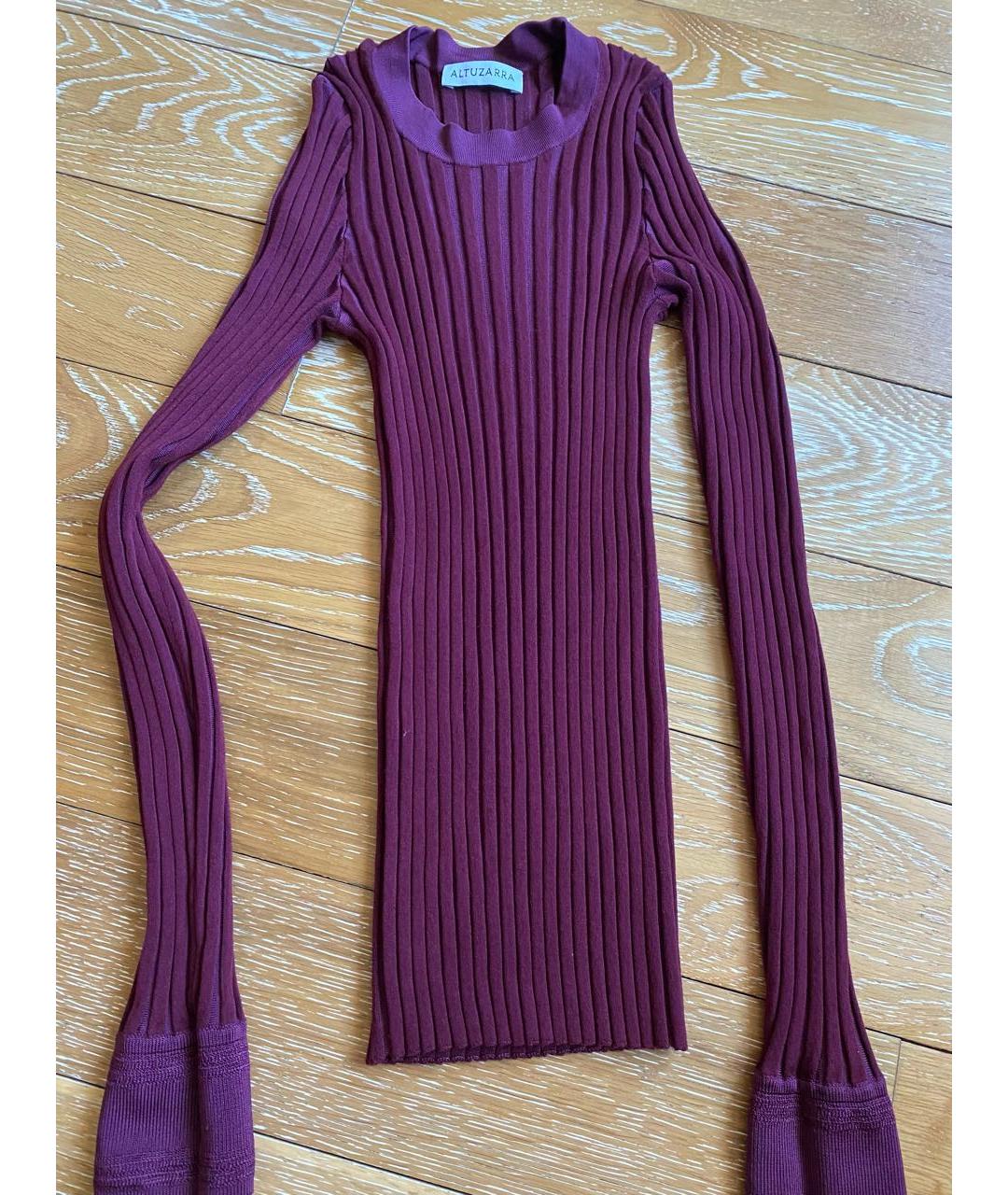 ALTUZARRA Бордовый вискозный костюм с юбками, фото 3