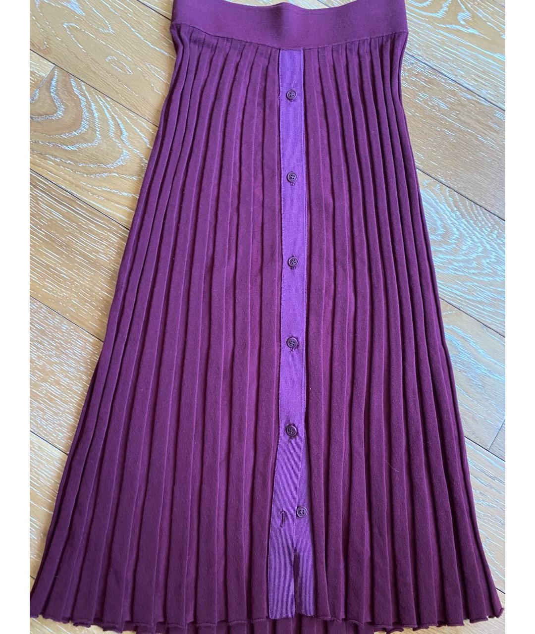 ALTUZARRA Бордовый вискозный костюм с юбками, фото 2