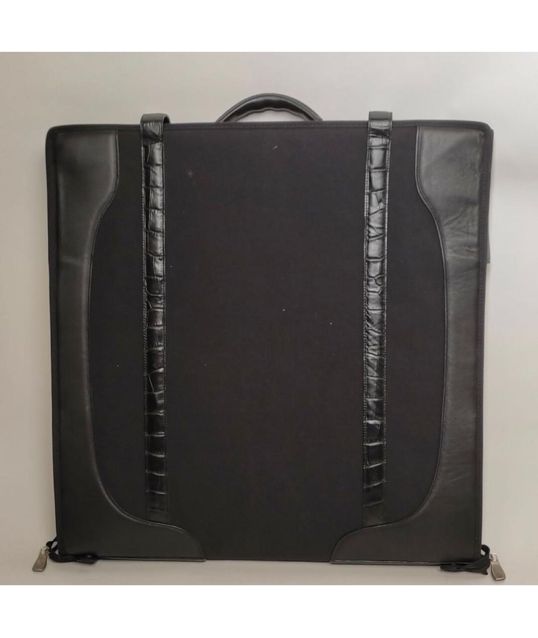 ALEXANDER MCQUEEN Черный кожаный чемодан, фото 2