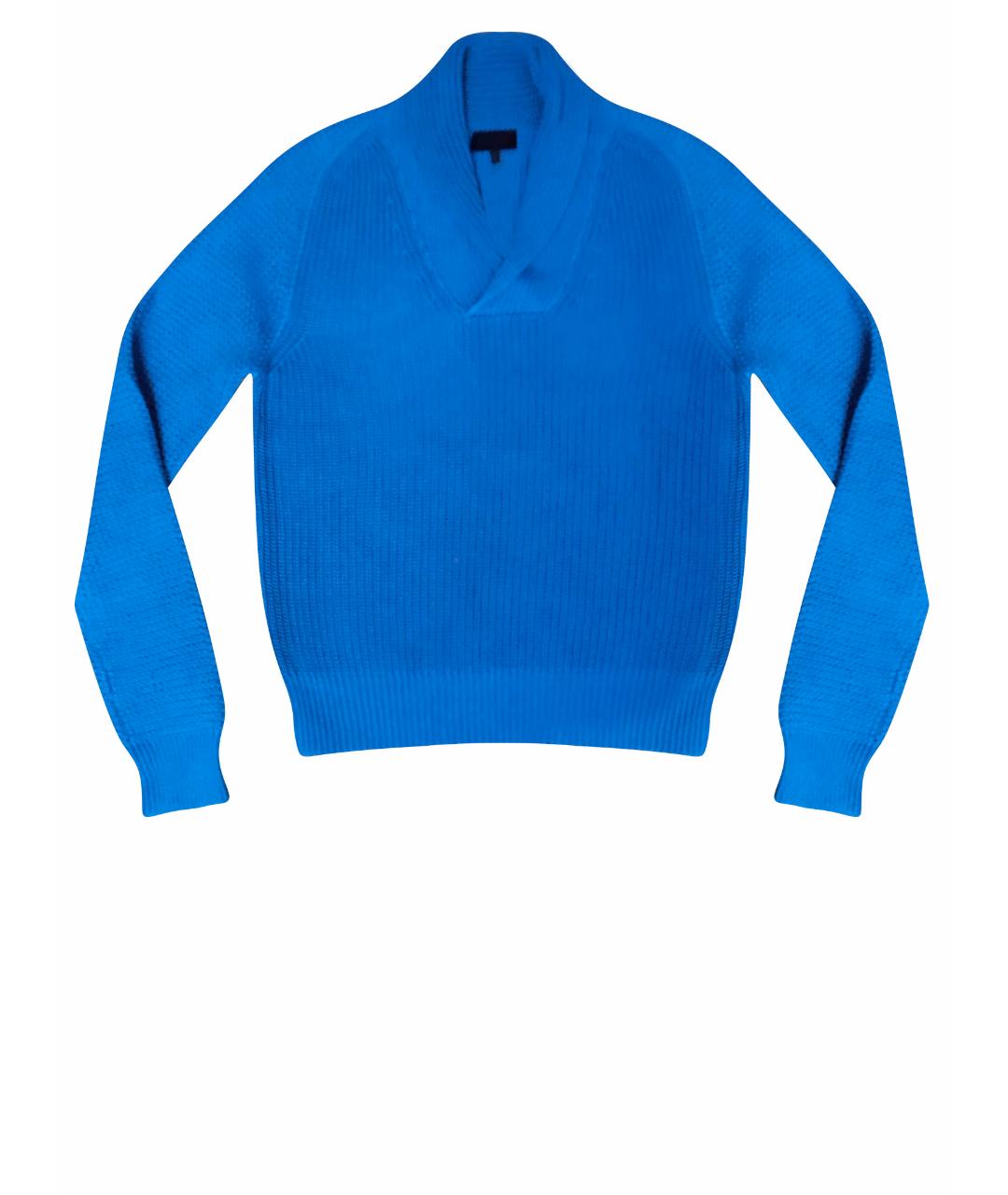 LANVIN Бирюзовый хлопковый джемпер / свитер, фото 1