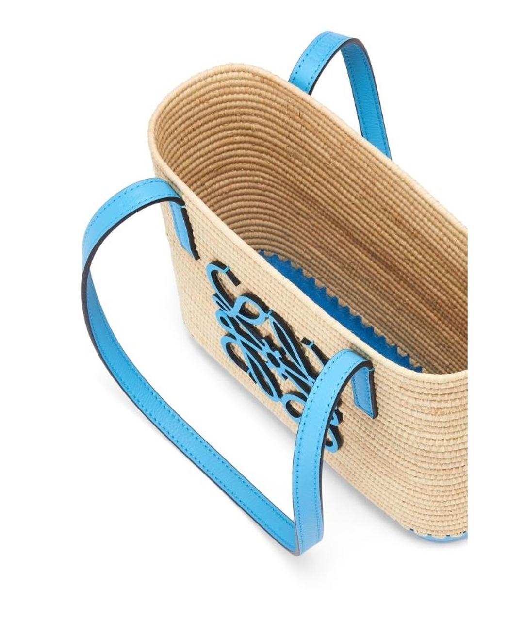 LOEWE Бежевая пляжная сумка, фото 2