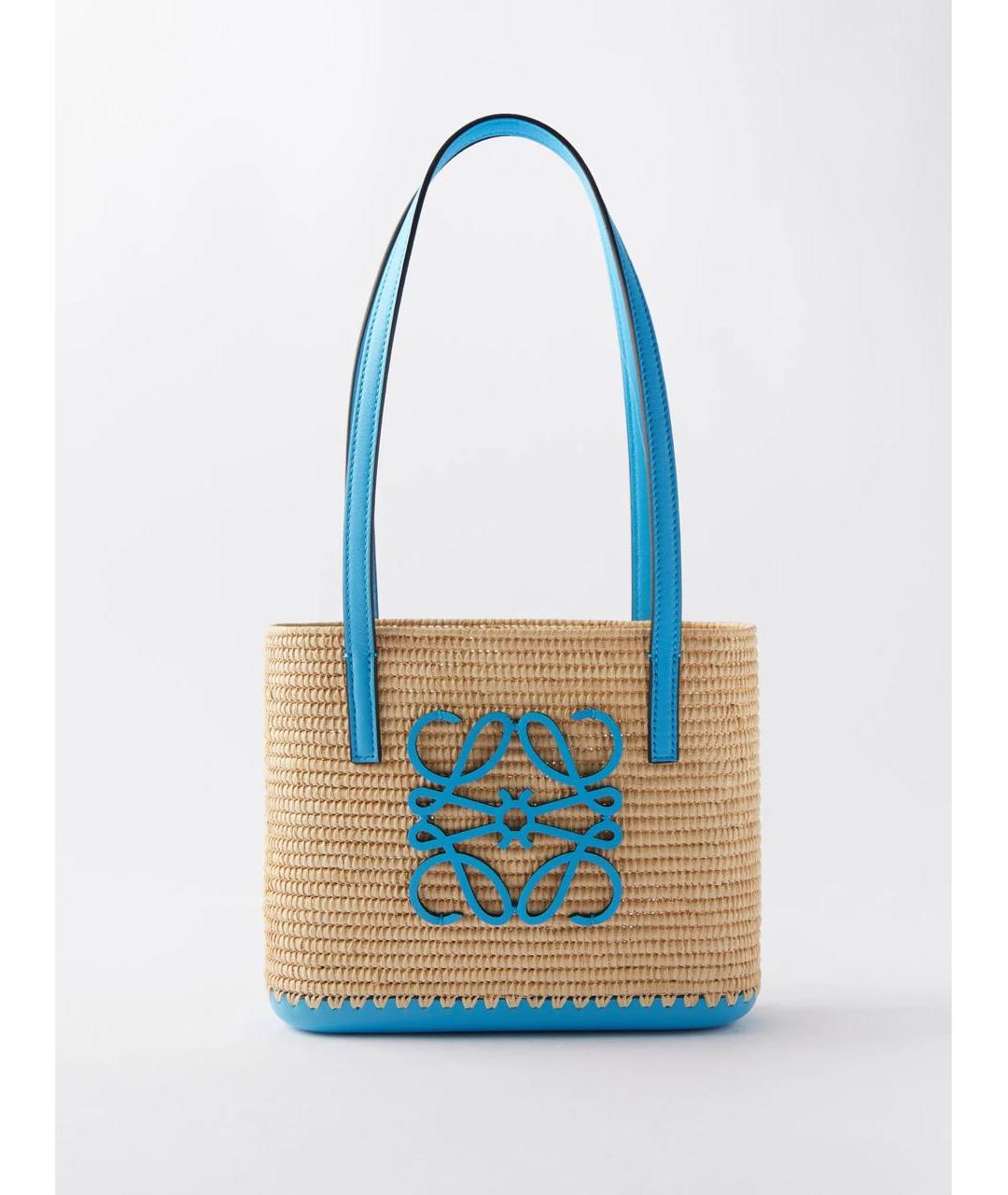 LOEWE Бежевая пляжная сумка, фото 6