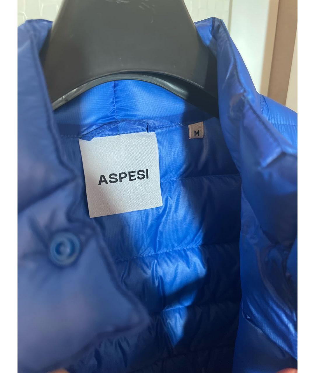 ASPESI Синяя полиамидовая куртка, фото 3