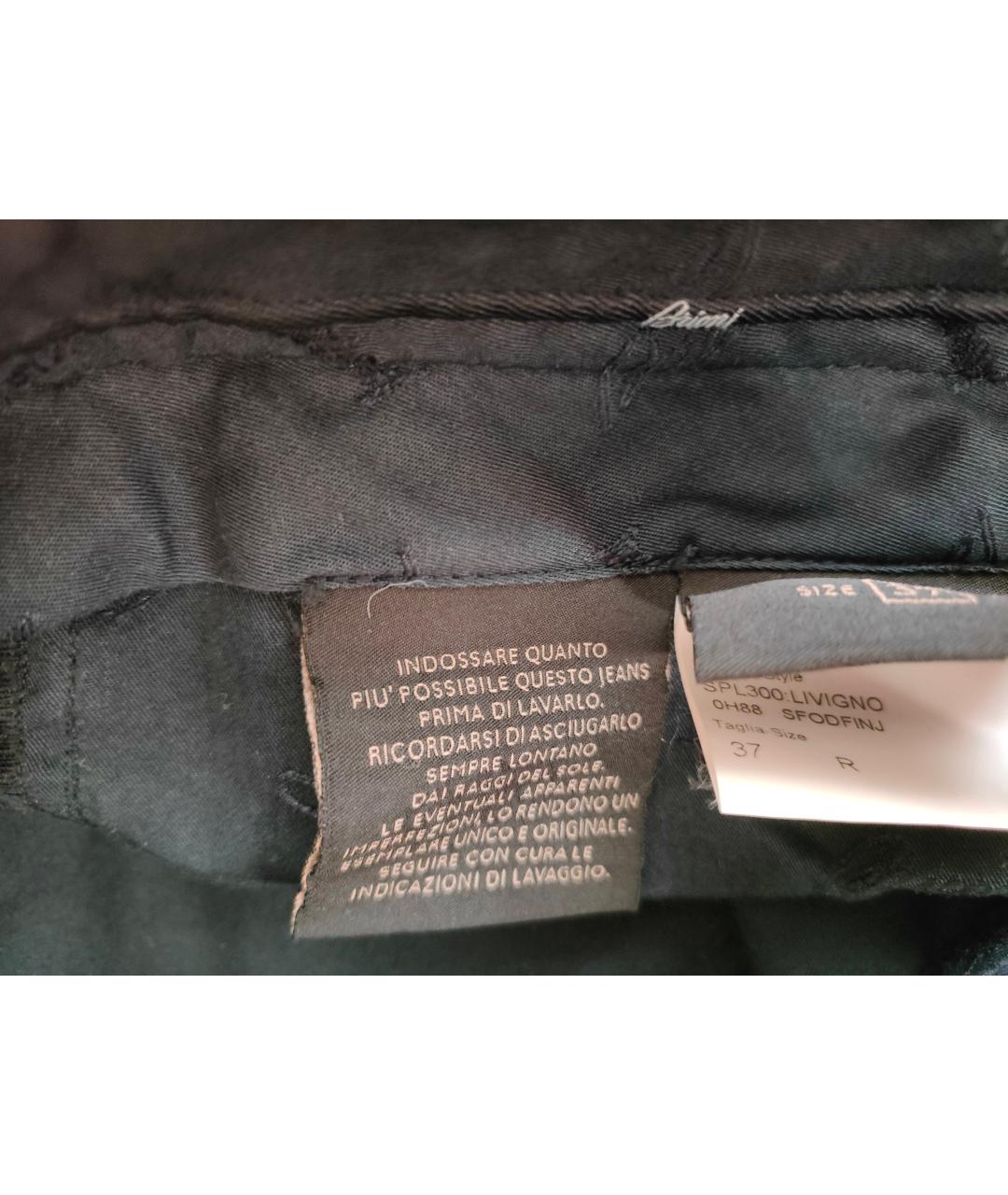 BRIONI Темно-синие хлопковые повседневные брюки, фото 6