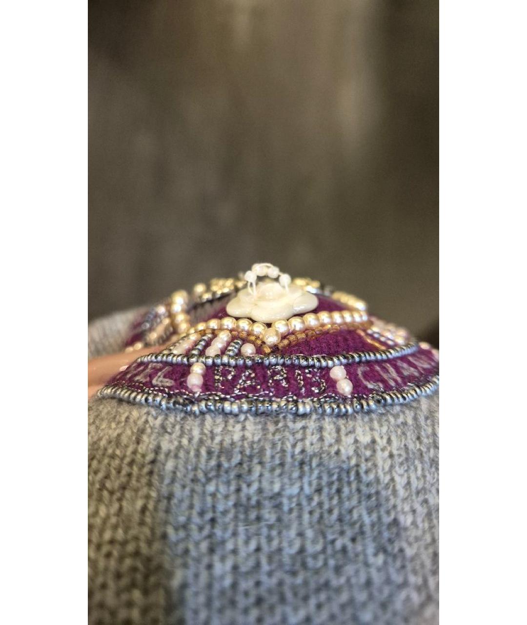 CHANEL Серый кашемировый джемпер / свитер, фото 8