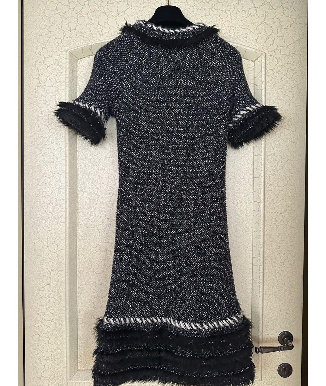 CHANEL PRE-OWNED Черное повседневное платье, фото 2