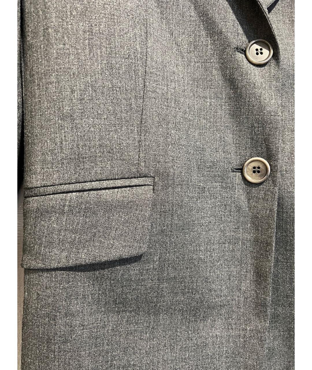 ASPESI Серый шерстяной жакет/пиджак, фото 4
