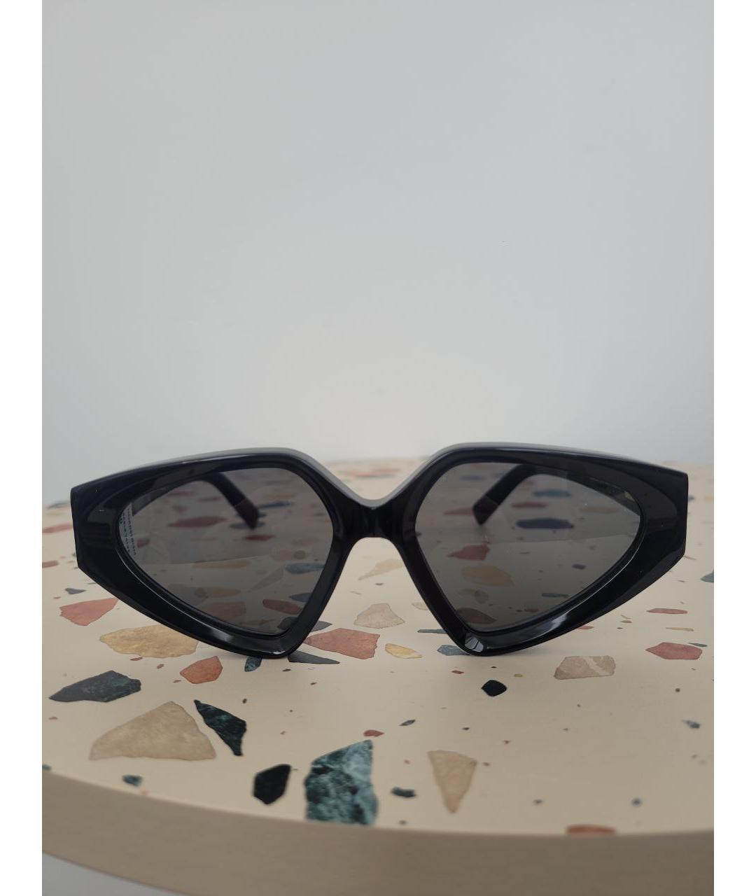 SPORTMAX Черные пластиковые солнцезащитные очки, фото 6