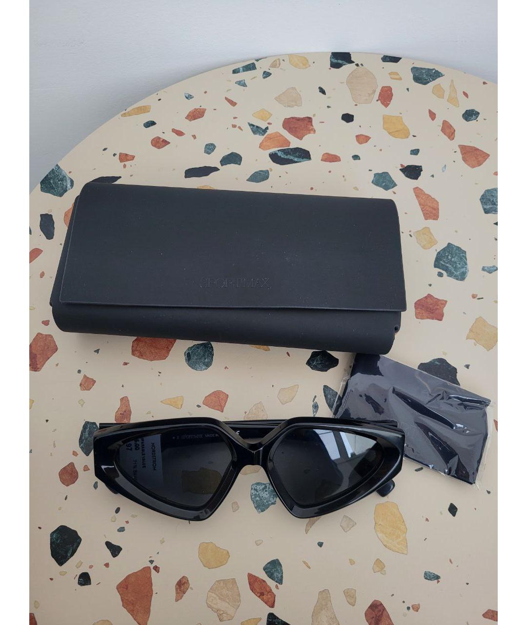 SPORTMAX Черные пластиковые солнцезащитные очки, фото 4
