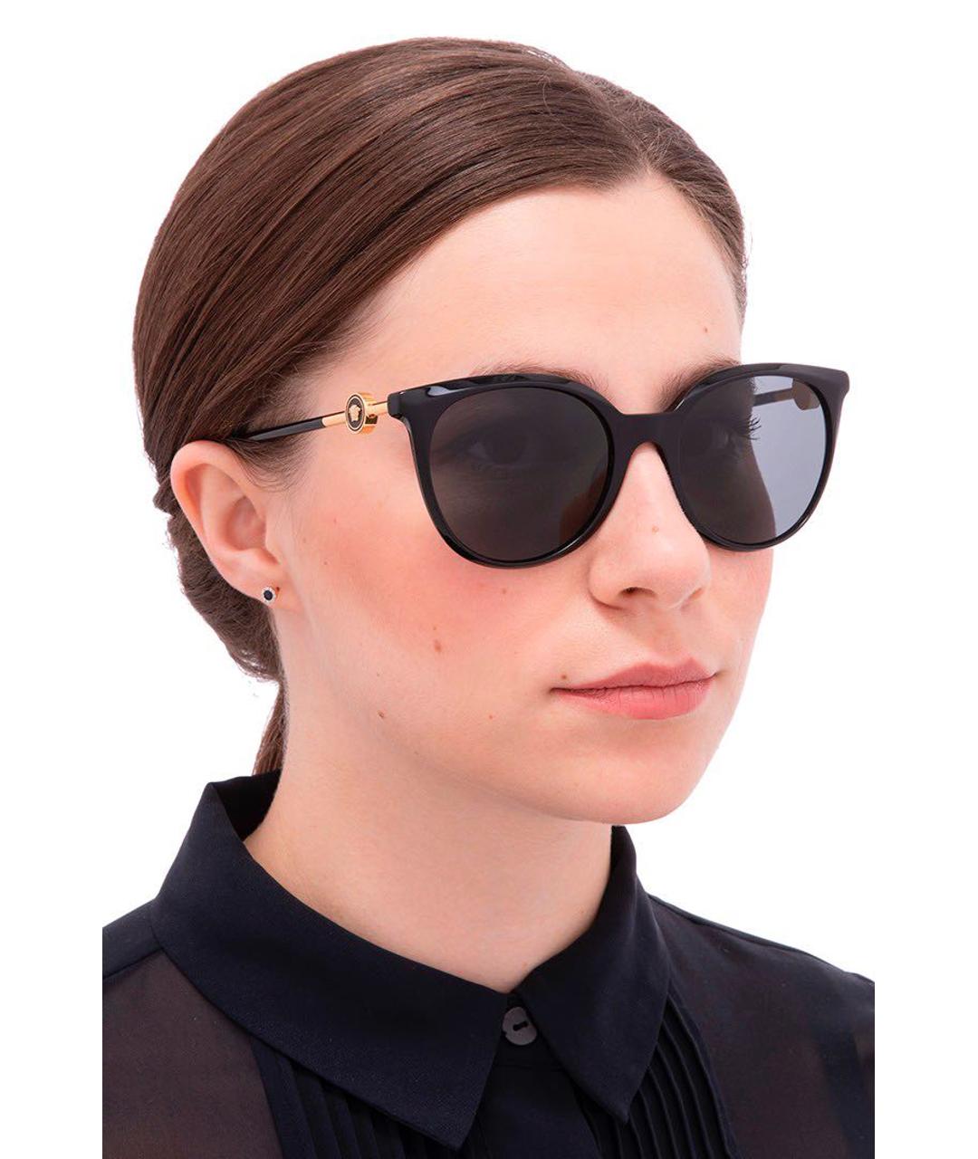 VERSACE Черные солнцезащитные очки, фото 5