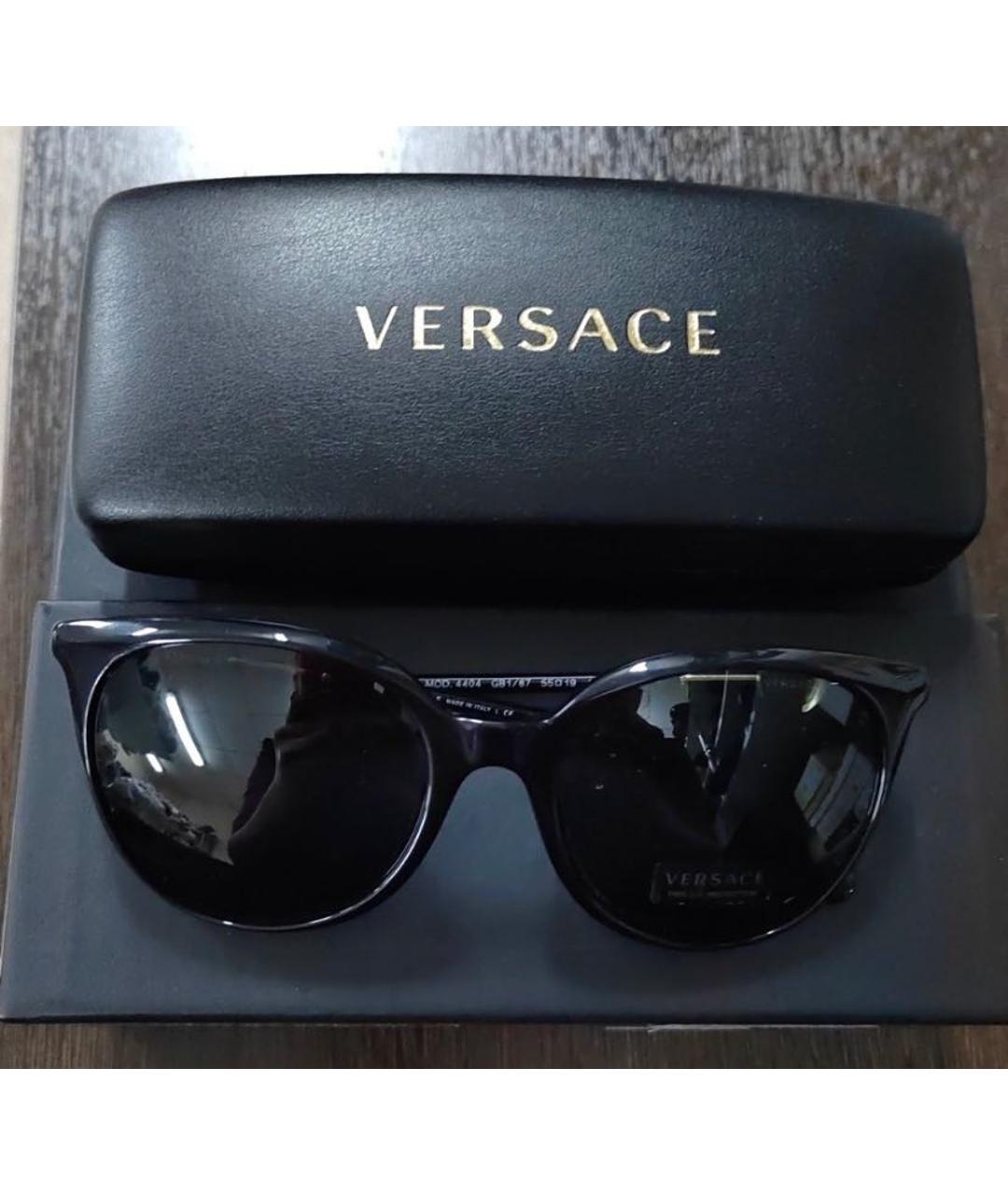 VERSACE Черные солнцезащитные очки, фото 6