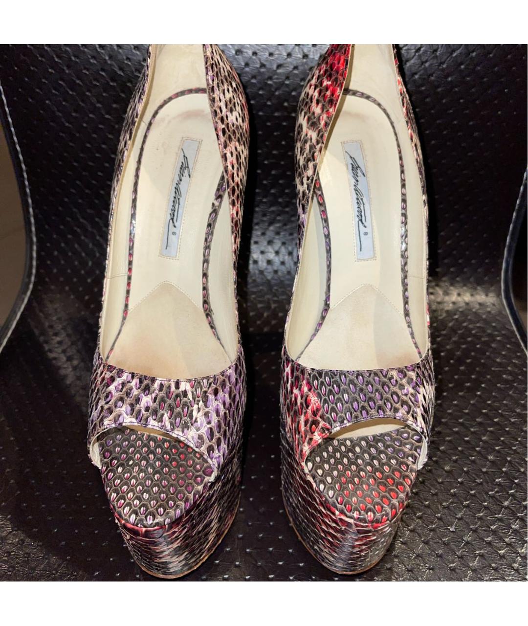 BRIAN ATWOOD Розовые туфли из экзотической кожи, фото 3