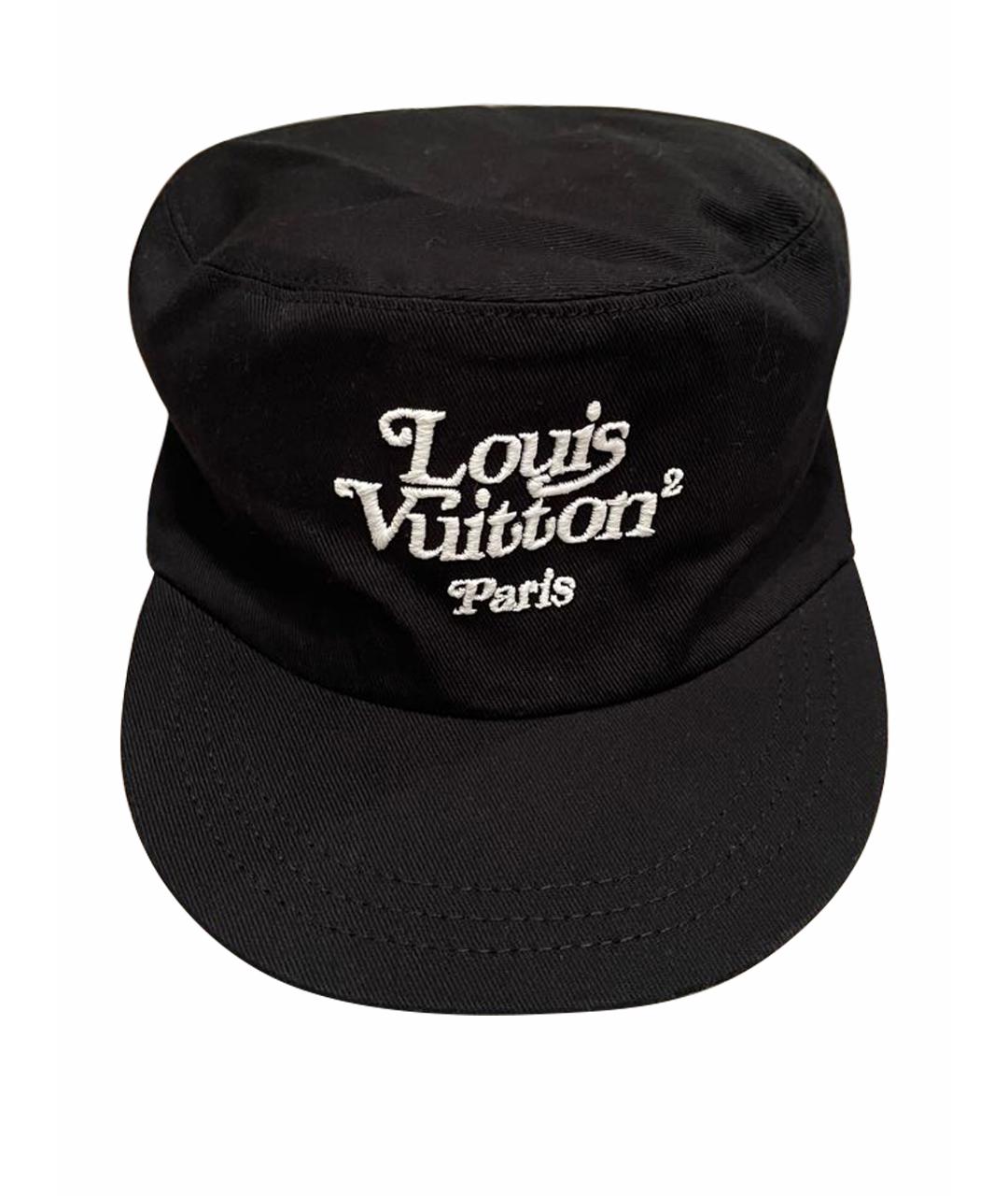 LOUIS VUITTON PRE-OWNED Черная хлопковая кепка/бейсболка, фото 1