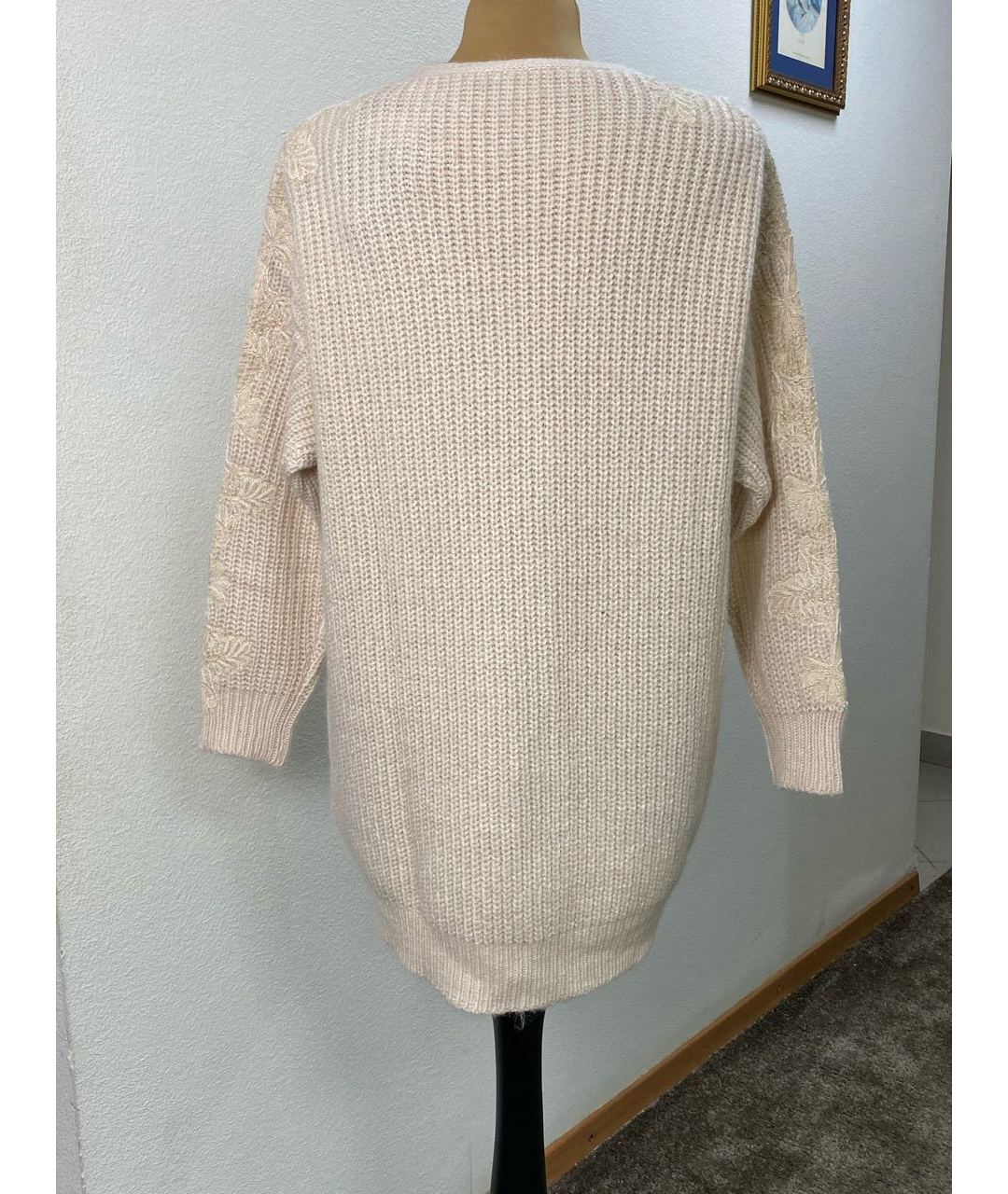 ERMANNO SCERVINO Белый шерстяной джемпер / свитер, фото 2