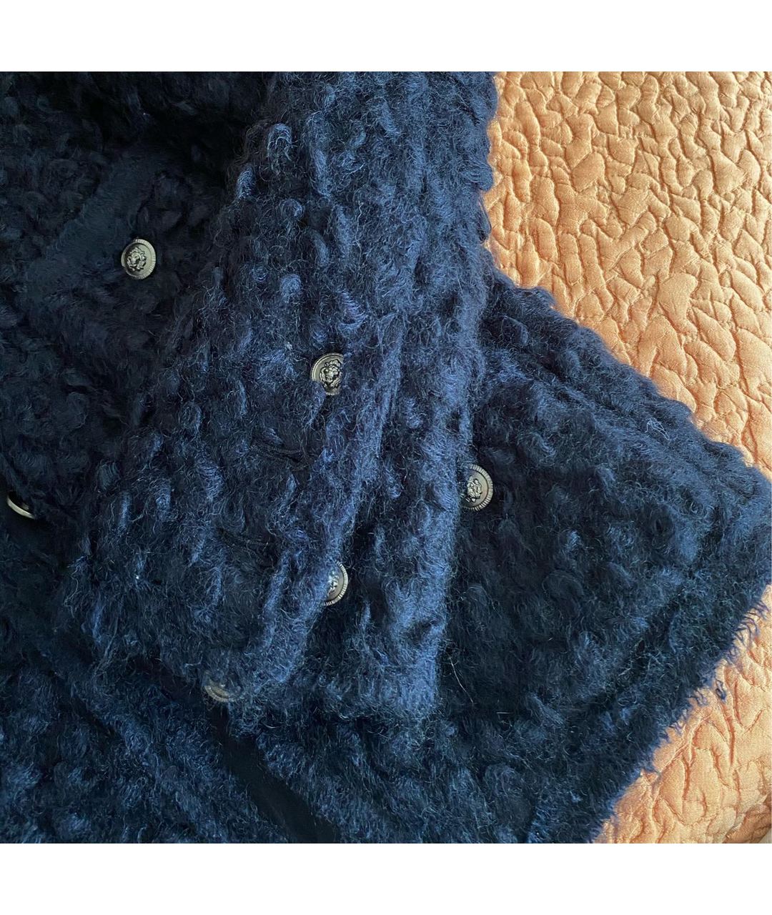 CHANEL PRE-OWNED Темно-синий шерстяной жакет/пиджак, фото 6