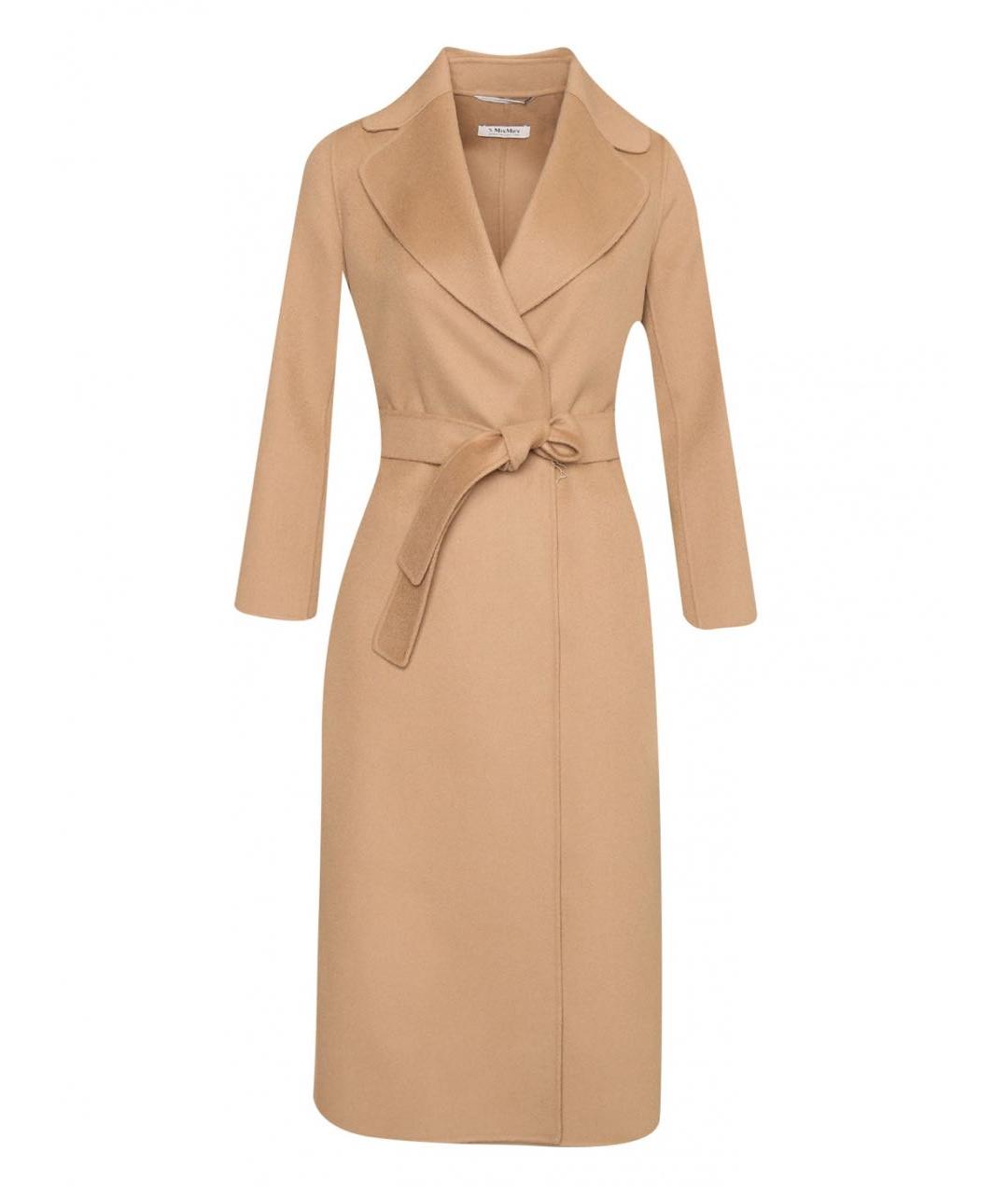 'S MAX MARA Бежевое шерстяное пальто, фото 1