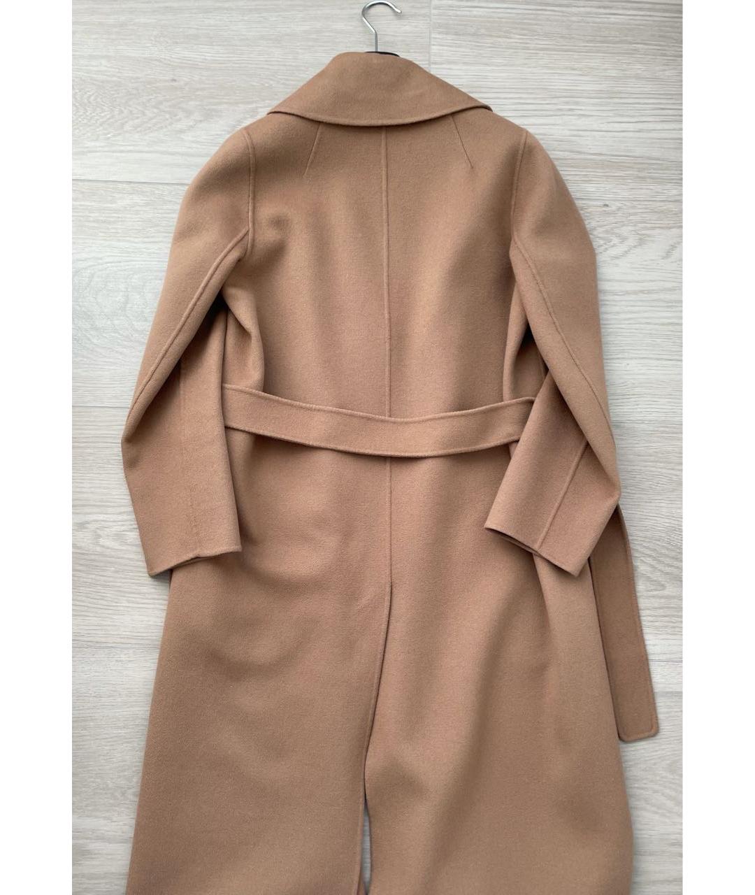'S MAX MARA Бежевое шерстяное пальто, фото 7