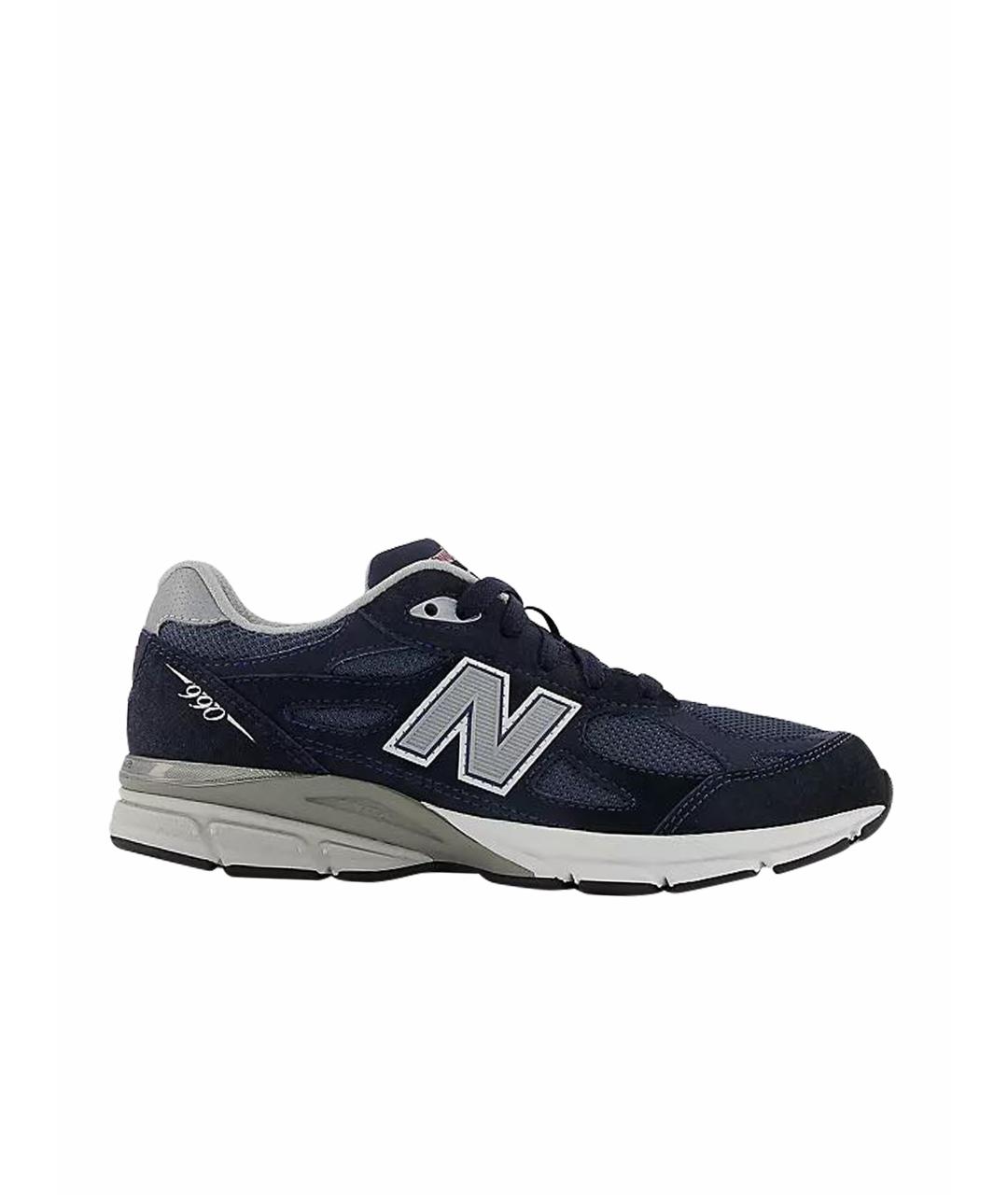 NEW BALANCE Темно-синие замшевые низкие кроссовки / кеды, фото 1