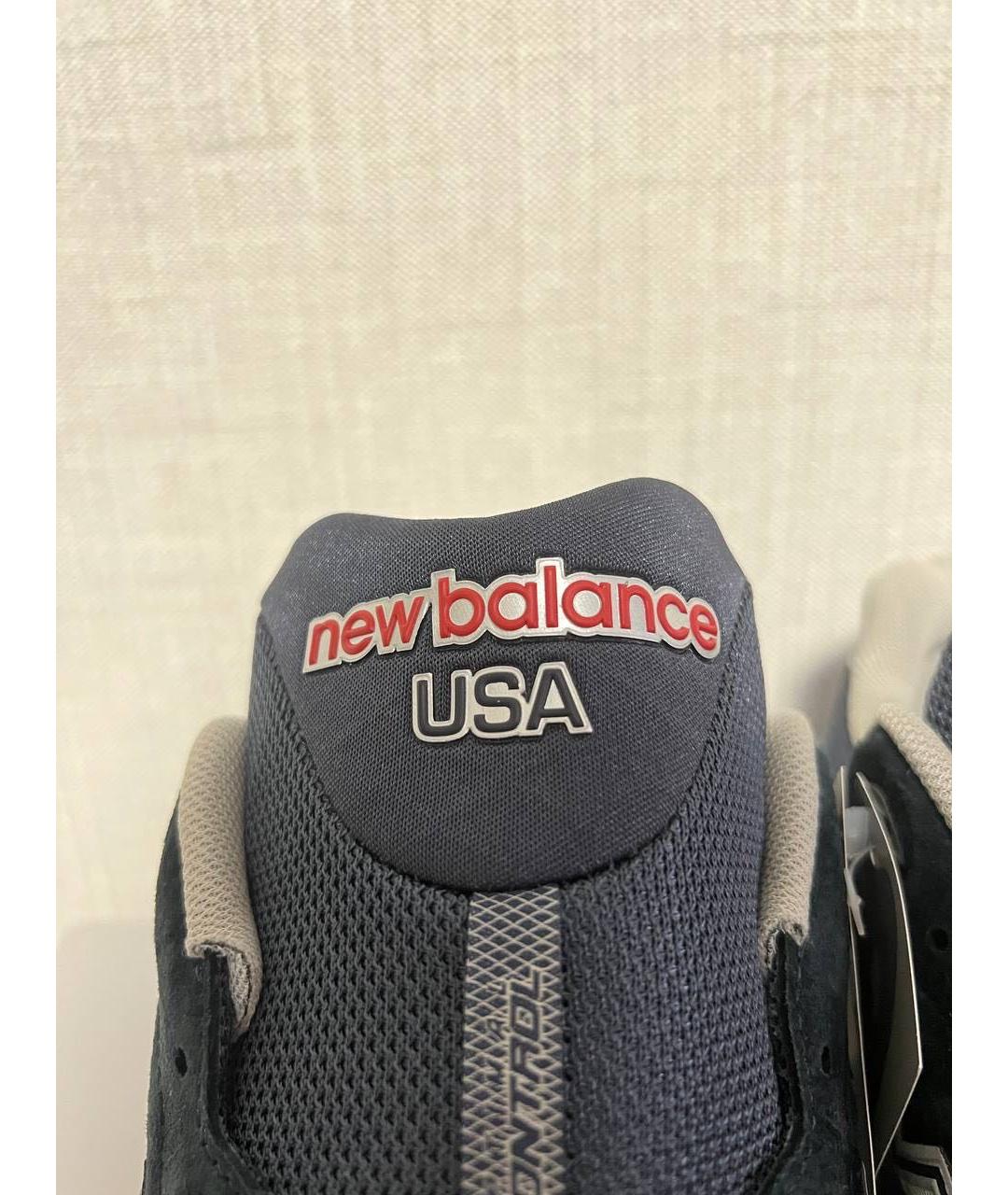 NEW BALANCE Темно-синие замшевые низкие кроссовки / кеды, фото 6