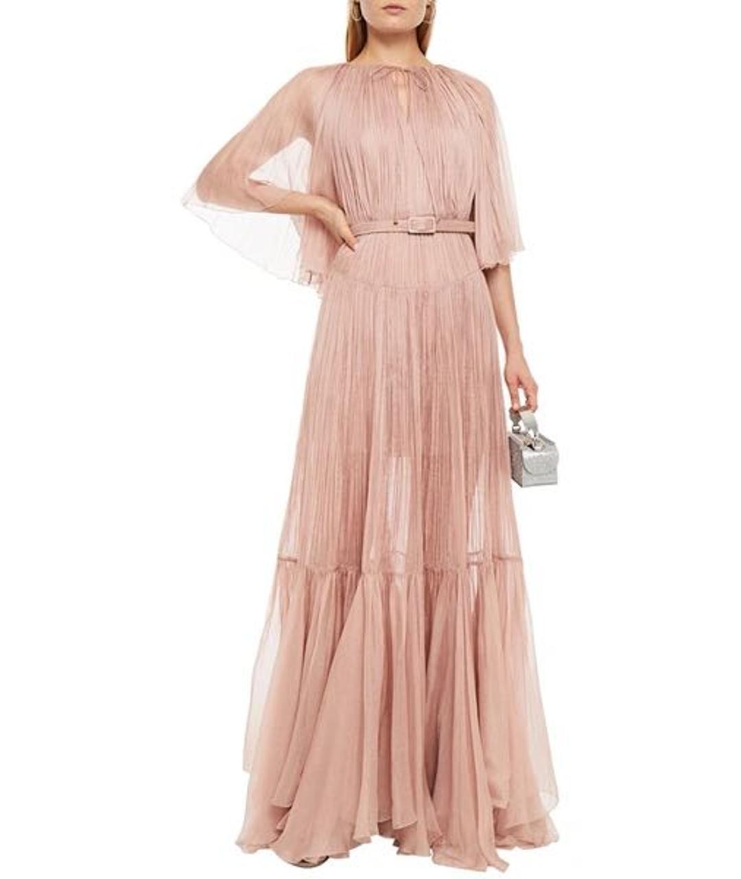 MARIA LUCIA HOHAN Розовое шелковое вечернее платье, фото 3