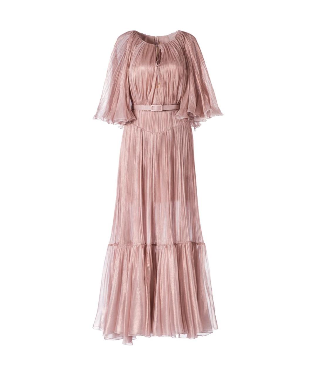 MARIA LUCIA HOHAN Розовое шелковое вечернее платье, фото 5