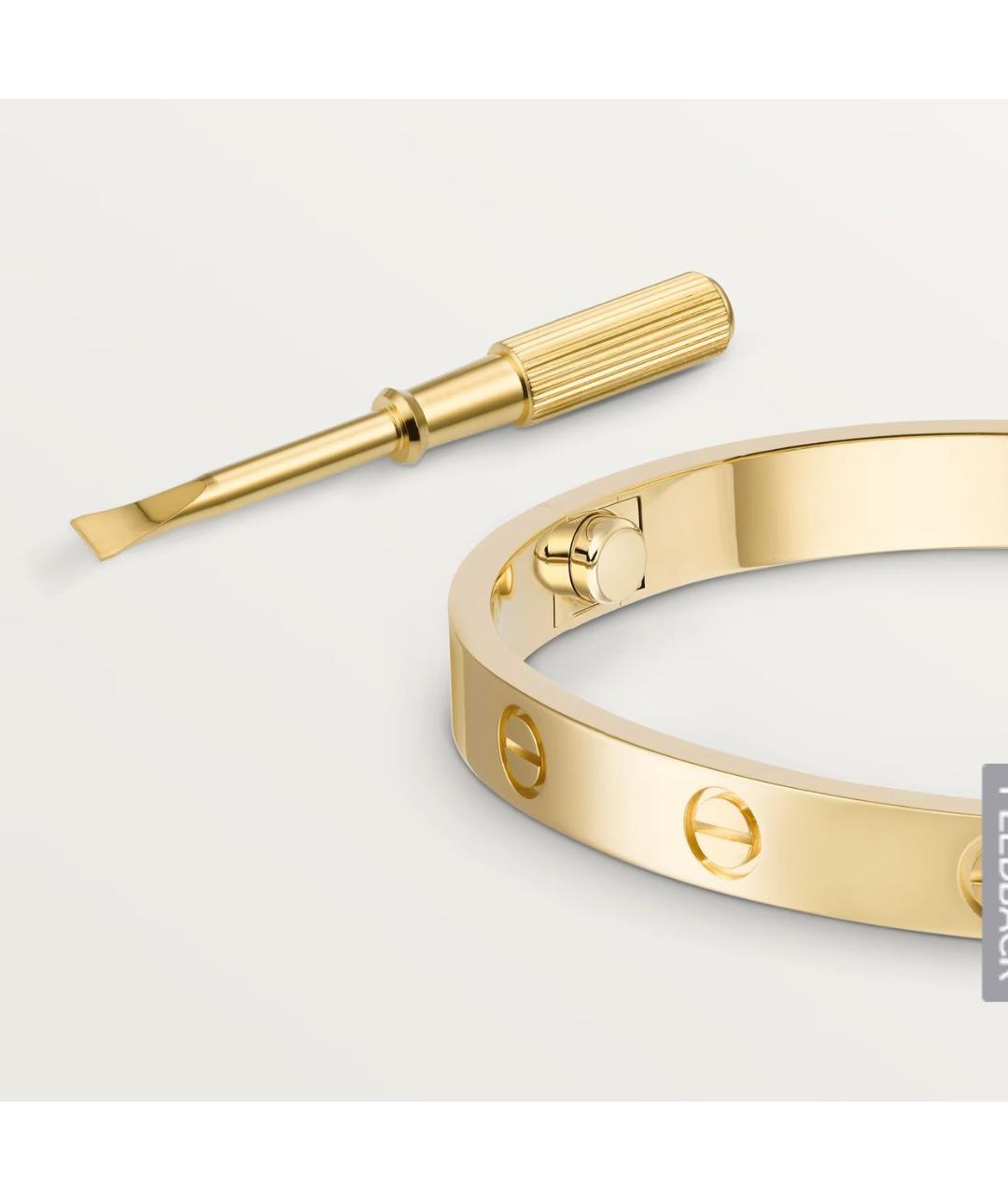 CARTIER Желтый браслет из желтого золота, фото 3