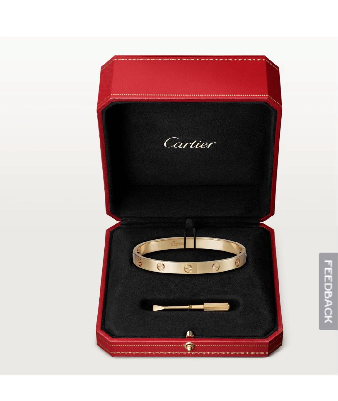 CARTIER Желтый браслет из желтого золота, фото 4