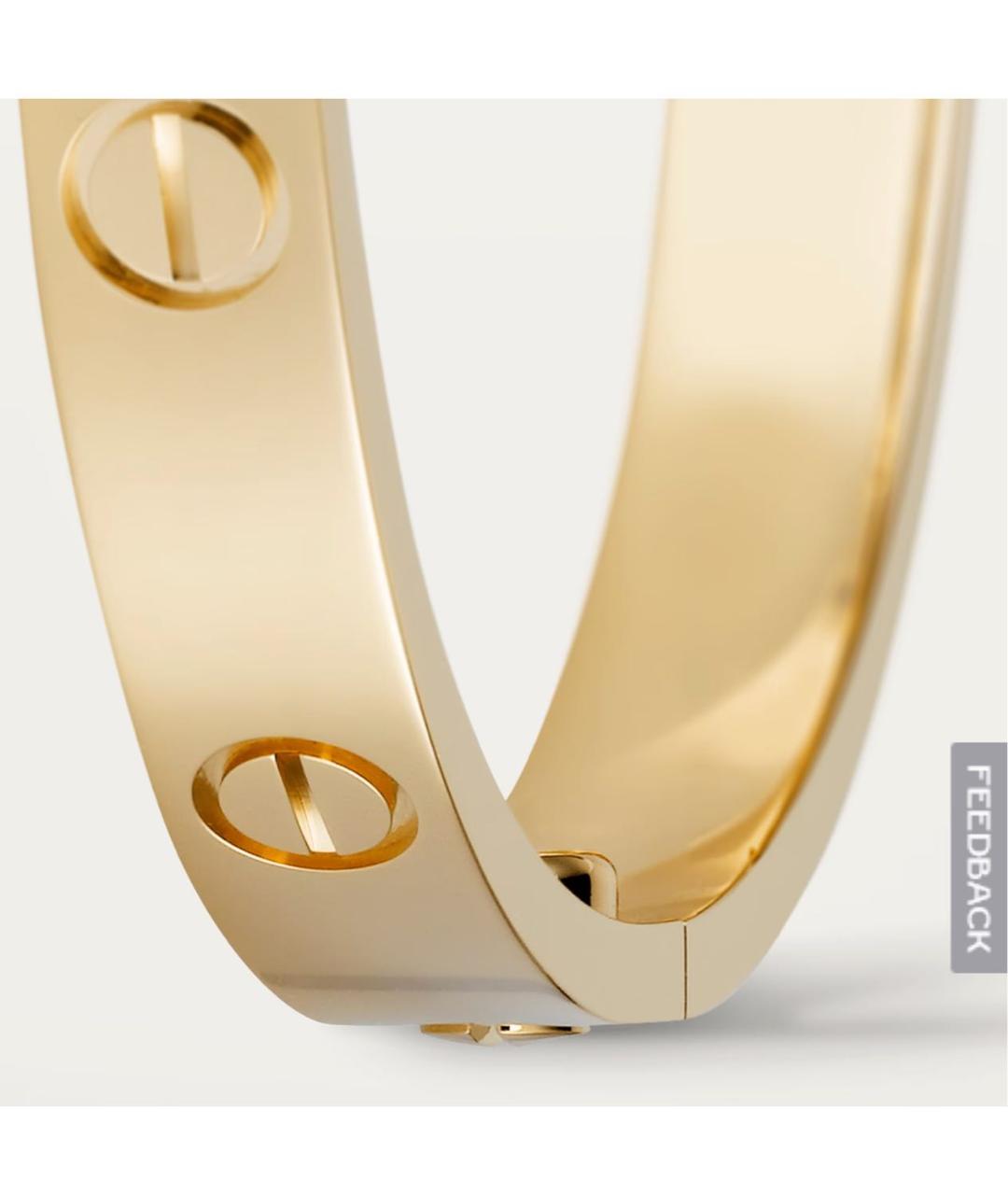 CARTIER Желтый браслет из желтого золота, фото 2
